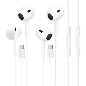 2 Packs USB C Headphones,Earphones Wired Earbuds Noise Canceling in-Ear | Headset with Microphone Compatible with iPhone 17/16/15 Pro Max/Plus/iPad Pro/Samsung Galaxy/S23/S22/S21/S20 (USB-C) 2 Packs USB C Headphones,Earphones Wired Earbuds Noise Canceling in-Ear | Headset with Microphone Compatible with iPhone 17/16/15 Pro Max/Plus/iPad Pro/Samsung Galaxy/S23/S22/S21/S20 (USB-C)
