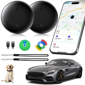 GPS Tracker for Vehicles No Subscription, iOS & Android, 2 Pack | IP66 Waterproof Car Tracker Tag, Precise Location Bluetooth Tracker Device, Compatible with Apple Find My & Google Find Hub GPS Tracker for Vehicles No Subscription, iOS & Android, 2 Pack | IP66 Waterproof Car Tracker Tag, Precise Location Bluetooth Tracker Device, Compatible with Apple Find My & Google Find Hub