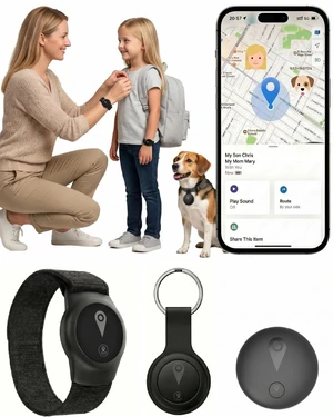 GPS Tracker for Kids, Smart Kids Tracker with Real-Time Location, for Android and iPhone No Monthly Fee & No SIM Card- Wearable Wristband & Keychain Design, IP68 Waterproof,Indoor & Outdoor Safety Use GPS Tracker for Kids, Smart Kids Tracker with Real-Time Location, for Android and iPhone No Monthly Fee & No SIM Card- Wearable Wristband & Keychain Design, IP68 Waterproof,Indoor & Outdoor Safety Use