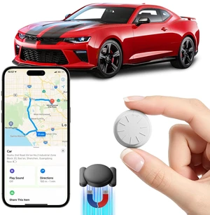 GPS Tracker for Vehicles, 1 PCS Real-Time Undetectable GPS Tracker for Car - No Monthly Fee & SIM Card for Hidden Magnetic GPS Locator for iOS Only, Ultra-Slim, Waterproof Car Tracker, Safe & Durable GPS Tracker for Vehicles, 1 PCS Real-Time Undetectable GPS Tracker for Car - No Monthly Fee & SIM Card for Hidden Magnetic GPS Locator for iOS Only, Ultra-Slim, Waterproof Car Tracker, Safe & Durable