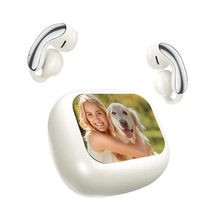 Open Earbuds, 70+ Languages Translator, LCD Display, Smart Control-White Translation Earbuds Real Time, AI Assistant, 6 EQ & 2 Audio Modes, Wallpaper, Payment Code Headphone for Friends Family Open Earbuds, 70+ Languages Translator, LCD Display, Smart Control-White Translation Earbuds Real Time, AI Assistant, 6 EQ & 2 Audio Modes, Wallpaper, Payment Code Headphone for Friends Family
