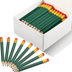 Outus 72 Pieces Golf Pencils with Eraser Mini Short #2 HB, Dark Green Outus 72 Pieces Golf Pencils with Eraser Mini Short #2 HB, Dark Green