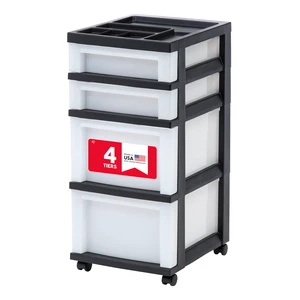 USA 4-Drawer Rolling Storage Cart with Organizer Top, Black/Pearl
Keep classroom supplies, teacher essentials, craft materials, and learning tools organized with easy-access drawers. USA 4-Drawer Rolling Storage Cart with Organizer Top, Black/Pearl
Keep classroom supplies, teacher essentials, craft materials, and learning tools organized with easy-access drawers.