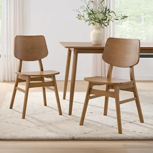 Furniture Calais Modern Dining Chairs, Warm Pecan, Set of 2
Solid Wood Chair Set with Minimalist Design, Mid Century Modern Furniture for Dining Room, Kitchen, or Office Furniture Calais Modern Dining Chairs, Warm Pecan, Set of 2
Solid Wood Chair Set with Minimalist Design, Mid Century Modern Furniture for Dining Room, Kitchen, or Office