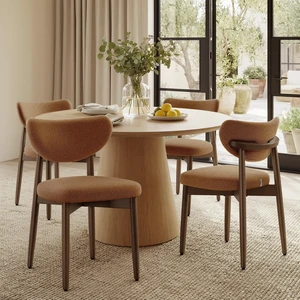 Wooden Dining Chairs Set of 4, Upholstered Kitchen Chairs
Solid Wood Legs, Ergonomic Curved Backrest, Built-in Handle, Mid Century Modern, for Kitchen Dining Vanity, Caramel Brown Wooden Dining Chairs Set of 4, Upholstered Kitchen Chairs
Solid Wood Legs, Ergonomic Curved Backrest, Built-in Handle, Mid Century Modern, for Kitchen Dining Vanity, Caramel Brown