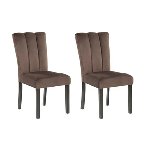 Upholstered Dining Chairs, Set of 2
Plush mocha-brown velvet seating, Supportive high-back solid wood frame, Ideal for contemporary kitchen spaces Upholstered Dining Chairs, Set of 2
Plush mocha-brown velvet seating, Supportive high-back solid wood frame, Ideal for contemporary kitchen spaces