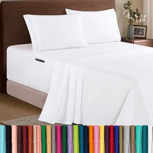 Full Size 4 Piece Sheet Set - Comfy Breathable & Cooling Sheets - White
Hotel Luxury Bed Sheets for Women & Men, Deep Pockets, Easy-Fit, Extra Soft and Wrinkle Free Sheets, Oeko-Tex Bed Sheet Set Full Size 4 Piece Sheet Set - Comfy Breathable & Cooling Sheets - White
Hotel Luxury Bed Sheets for Women & Men, Deep Pockets, Easy-Fit, Extra Soft and Wrinkle Free Sheets, Oeko-Tex Bed Sheet Set