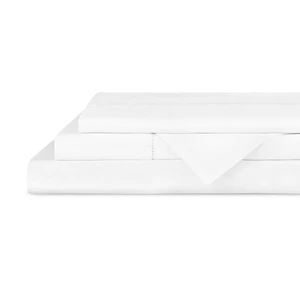 Home 100% Cotton Fagotine Percale Sheet Set, Queen Size, White, 4 Pieces - 1 Flat, 1 Deep Pocket Fitted Sheet and 2 Pillowcases, Breathable, Crisp Cool and Strong Bed Linen Home 100% Cotton Fagotine Percale Sheet Set, Queen Size, White, 4 Pieces - 1 Flat, 1 Deep Pocket Fitted Sheet and 2 Pillowcases, Breathable, Crisp Cool and Strong Bed Linen