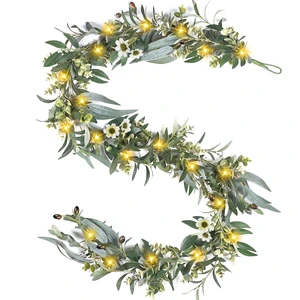 Olive Garland with Lights - 6 Ft Eucalyptus Garland with Timer
Artificial Greenery Garlands with 30 Fairy Lights for Indoor Outdoor Wedding Arch Backdrop Table Spring/Summer Decor Olive Garland with Lights - 6 Ft Eucalyptus Garland with Timer
Artificial Greenery Garlands with 30 Fairy Lights for Indoor Outdoor Wedding Arch Backdrop Table Spring/Summer Decor