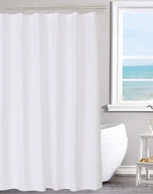 HOME Fabric Shower Curtain Liner with Magnets Standard Size, White
Hotel Quality, 12 Button Holes, Machine Washable, Water Repellent Cloth Shower Curtain with Magnets for Bathroom HOME Fabric Shower Curtain Liner with Magnets Standard Size, White
Hotel Quality, 12 Button Holes, Machine Washable, Water Repellent Cloth Shower Curtain with Magnets for Bathroom