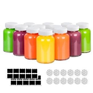 12 Pack 4oz Glass Shot Bottles with Caps, 120ml Juice Shot Bottles
Empty Wellness Shot Bottles, Reusable Small Clear Glass Jars with Lids for Juice, Ginger, Shots and Homemade Beverages 12 Pack 4oz Glass Shot Bottles with Caps, 120ml Juice Shot Bottles
Empty Wellness Shot Bottles, Reusable Small Clear Glass Jars with Lids for Juice, Ginger, Shots and Homemade Beverages