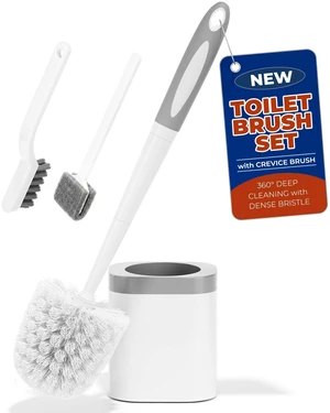 Brush and Holder Set, Space Saving, White, 1 Pack
Bathroom Accessories, Ergonomic Silicone Handle, Dense Bristles, Deep Cleaning, Scrubber, Compact Design, with Crevice Brush Brush and Holder Set, Space Saving, White, 1 Pack
Bathroom Accessories, Ergonomic Silicone Handle, Dense Bristles, Deep Cleaning, Scrubber, Compact Design, with Crevice Brush