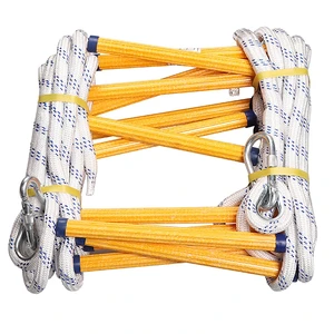 16ft Emergency Fire Escape Rope Ladder 2 Story Flame Resistant Emergency Fire Safety Evacuation Ladder Fast to Deploy Sturdy and Strong Portable and Reusable. 16ft Emergency Fire Escape Rope Ladder 2 Story Flame Resistant Emergency Fire Safety Evacuation Ladder Fast to Deploy Sturdy and Strong Portable and Reusable.