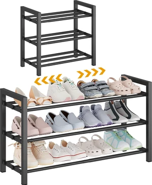 3-Tier Expandable Metal Shoe Rack for Closet & Entryway, Shoe Organizer
Shoe Storage Adjustable Width Holds 69 Pairs Heavy-Duty Steel Space-Saving Design Tool-free Easy Assembly 3-Tier Expandable Metal Shoe Rack for Closet & Entryway, Shoe Organizer
Shoe Storage Adjustable Width Holds 69 Pairs Heavy-Duty Steel Space-Saving Design Tool-free Easy Assembly