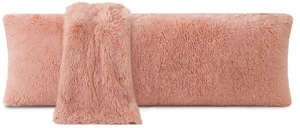 Fuzzy Body Pillow Cover, 20"x 54" Furry Body Pillow Pillowcase, Faux Fur Long Pillow Cover with Zipper, Fluffy Soft Plush Decorative Body Pillow Cases for Bedroom (Pink) Fuzzy Body Pillow Cover, 20"x 54" Furry Body Pillow Pillowcase, Faux Fur Long Pillow Cover with Zipper, Fluffy Soft Plush Decorative Body Pillow Cases for Bedroom (Pink)