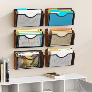3 Pack Wall File Organizer, Metal Mesh Hanging File Folder Holder for Letter/A4 Size Folders, Wall Mounted File Holder, Mail Organizer for Office Home Classroom Paper, Document Organization 3 Pack Wall File Organizer, Metal Mesh Hanging File Folder Holder for Letter/A4 Size Folders, Wall Mounted File Holder, Mail Organizer for Office Home Classroom Paper, Document Organization