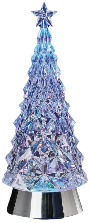 11" H Lighted Multicolored Swirl Christmas Tree with Silver Base, Confetti Lite Tabletop Holiday Decoration, LED Glitter Tree, 11" H Lighted Multicolored Swirl Christmas Tree with Silver Base, Confetti Lite Tabletop Holiday Decoration, LED Glitter Tree,