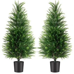 3FT Artificial Cedar Trees 2 Pack
Lifelike artificial cypress, UV protected, no watering. Fake outdoor topiary potted plants for porch, patio, garden. 3FT Artificial Cedar Trees 2 Pack
Lifelike artificial cypress, UV protected, no watering. Fake outdoor topiary potted plants for porch, patio, garden.