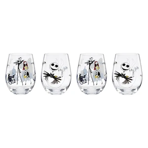 The Nightmare Before Christmas Assorted Tumblers, Set Of 4 The Nightmare Before Christmas Assorted Tumblers, Set Of 4