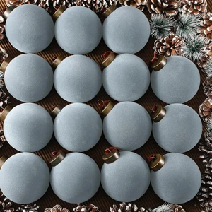 15 Pcs Velvet Christmas Balls Bulk Flocked Christmas Tree Ball Ornaments Plastic Xmas Decorative Hanging Ornaments(Dusty Blue,3.15 Inch) 15 Pcs Velvet Christmas Balls Bulk Flocked Christmas Tree Ball Ornaments Plastic Xmas Decorative Hanging Ornaments(Dusty Blue,3.15 Inch)