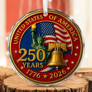 250 Anniversary USA Merchandise - Glass Christmas Ornaments 2026
250 Years American Anniversary Ornament, Christmas 4th of July Memorial Day Decorations Gifts, American 250 Liberty Gift 250 Anniversary USA Merchandise - Glass Christmas Ornaments 2026
250 Years American Anniversary Ornament, Christmas 4th of July Memorial Day Decorations Gifts, American 250 Liberty Gift