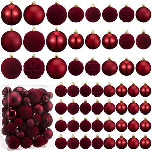 56 Pcs Burgundy Velvet Christmas Balls Ornaments Set
Assorted Sizes Flocked Shatterproof Christmas Hanging Ornaments for Xmas Tree Holiday Indoor Outdoor Home Decor 56 Pcs Burgundy Velvet Christmas Balls Ornaments Set
Assorted Sizes Flocked Shatterproof Christmas Hanging Ornaments for Xmas Tree Holiday Indoor Outdoor Home Decor