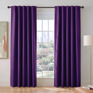 Purple Blackout Curtains for Bedroom 2 Panels Set
Dark Purple Room Decor, Thermal Insulated Solid Back Tab Window Drapes for Living Room, W 42 x L 84 inch Purple Blackout Curtains for Bedroom 2 Panels Set
Dark Purple Room Decor, Thermal Insulated Solid Back Tab Window Drapes for Living Room, W 42 x L 84 inch