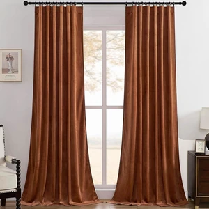 urnt Orange Blackout Back Tab Velvet Curtains 52x84 inches 2Pcs
Thermal Insulated, Super Soft, Luxury Home Decor, Rod Pocket&Back Tab Window Panels Drapes, Room Darkening,Privacy Protected urnt Orange Blackout Back Tab Velvet Curtains 52x84 inches 2Pcs
Thermal Insulated, Super Soft, Luxury Home Decor, Rod Pocket&Back Tab Window Panels Drapes, Room Darkening,Privacy Protected