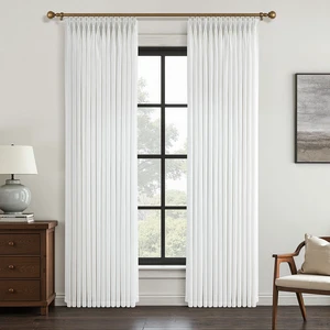 Beige White Thick Linen Semi Sheer Curtains 84 Inches Long for Living Room Bedroom 2 Panels Set Memory Shape Trained Pinch Pleated Curtains Light Filtering Privacy Window Curtain & Drapes 84 Inch Beige White Thick Linen Semi Sheer Curtains 84 Inches Long for Living Room Bedroom 2 Panels Set Memory Shape Trained Pinch Pleated Curtains Light Filtering Privacy Window Curtain & Drapes 84 Inch