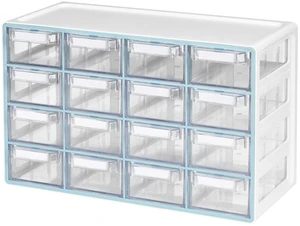 16-Drawer Storage Cabinet Organizer, Blue, Made in Korea
Stackable. Adjustable. Easy Visibility. 16-Drawer Storage Cabinet Organizer, Blue, Made in Korea
Stackable. Adjustable. Easy Visibility.