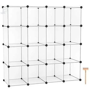 16 Cube Storage Organizer Cube Shelves Units Storage Cubes, White
Plastic DIY Closet Organizer, Stackble Modular Closet Storage Shelves Ideal for Home, Bedroom, 48.4" L × 12.4" W × 48.4" H 16 Cube Storage Organizer Cube Shelves Units Storage Cubes, White
Plastic DIY Closet Organizer, Stackble Modular Closet Storage Shelves Ideal for Home, Bedroom, 48.4" L × 12.4" W × 48.4" H