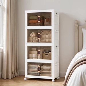 4Tier 428QT Stackable Storage Bins With Lids Portable Wheels Cabinet, White
Plastic Folding Storage Boxes, Semi-Transparent Double Magnetic Door With Handle, Sealed And Dustproof, Stack-Lock 4Tier 428QT Stackable Storage Bins With Lids Portable Wheels Cabinet, White
Plastic Folding Storage Boxes, Semi-Transparent Double Magnetic Door With Handle, Sealed And Dustproof, Stack-Lock