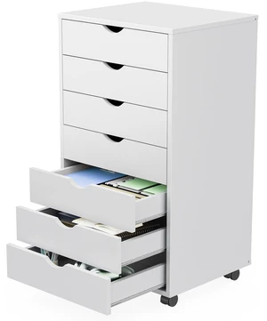 7 Drawer Rolling Storage Cabinet with Wheels, Wood Organizer
Fits Under Desk Dresser Chest for Home Office, Bedroom, Small Place, Living Room White 7 Drawer Rolling Storage Cabinet with Wheels, Wood Organizer
Fits Under Desk Dresser Chest for Home Office, Bedroom, Small Place, Living Room White