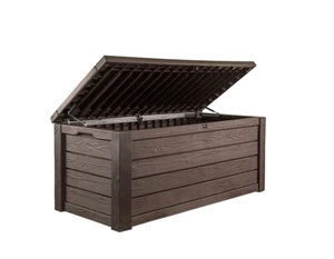 150 Gal Outdoor Storage Box for Patio and Pool Accessories
Brown, Resin, Large, Waterproof, Lockable, Easy Lift Pistons, Easy Assembly, Organization, Patio Cushions Storage 150 Gal Outdoor Storage Box for Patio and Pool Accessories
Brown, Resin, Large, Waterproof, Lockable, Easy Lift Pistons, Easy Assembly, Organization, Patio Cushions Storage
