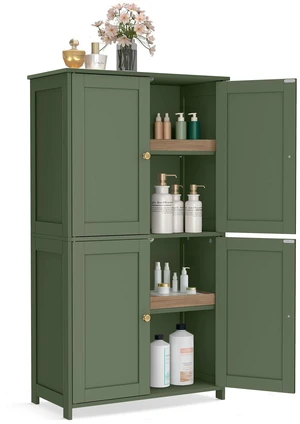 Floor Storage Cabinet, 2 Adjustable Shelves, 4 Doors,42.7" H
Freestanding Organizer Unit, Kitchen, Bathroom, Living Room, Forest Green, SIREN Collection UBBC553CH01 Floor Storage Cabinet, 2 Adjustable Shelves, 4 Doors,42.7" H
Freestanding Organizer Unit, Kitchen, Bathroom, Living Room, Forest Green, SIREN Collection UBBC553CH01