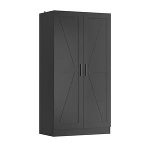 Storage Cabinet, Collection Food Pantry Narrow Cabinet Free Standing with 2 Doors and 3 Shelves Tool Cabinet, for Kitchens, Living Room, Utility Rooms (Black) Storage Cabinet, Collection Food Pantry Narrow Cabinet Free Standing with 2 Doors and 3 Shelves Tool Cabinet, for Kitchens, Living Room, Utility Rooms (Black)