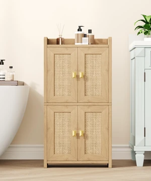 15" Rattan Small Bathroom Cabinet 4 Doors Adjustable Shelf Oak
Bathroom Organizer and Storage, Toilet Paper Floor Cabinet for Small Space 15" Rattan Small Bathroom Cabinet 4 Doors Adjustable Shelf Oak
Bathroom Organizer and Storage, Toilet Paper Floor Cabinet for Small Space