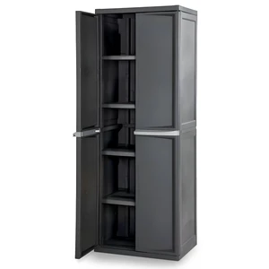 4 Shelf Cabinet, Lockable Utility Storage, Gray
Adjustable Shelves - Plastic Shelving Unit for Organizing Garage, Pantry, Basement, Laundry Room or Mudroo 4 Shelf Cabinet, Lockable Utility Storage, Gray
Adjustable Shelves - Plastic Shelving Unit for Organizing Garage, Pantry, Basement, Laundry Room or Mudroo