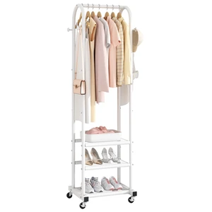 Portable Clothes Rack with Wheels, Space Saving Metal Clothing Rack
With 3 Shelves, Heavy Duty Frame, Fits Small Spaces, Sturdy Garment Rack for Bedroom Laundry Living Room, White Portable Clothes Rack with Wheels, Space Saving Metal Clothing Rack
With 3 Shelves, Heavy Duty Frame, Fits Small Spaces, Sturdy Garment Rack for Bedroom Laundry Living Room, White