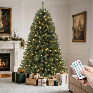 6ft Prelit Green Artificial Hinged Christmas Tree with Remote
Prelit Spruce Xmas Tree for Home, Office, Party Decoration with 1000 Branch Tips and 250 Dual-Color Lights, Green 6ft Prelit Green Artificial Hinged Christmas Tree with Remote
Prelit Spruce Xmas Tree for Home, Office, Party Decoration with 1000 Branch Tips and 250 Dual-Color Lights, Green