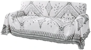 Reversible Sofa Cover Couch Cover for Dog Sofa Slipcover for Most Shape Sofa Furniture Protector with Tassels Sectional Couch Cover (XX-Large: 91" x 134", Dark Grey/White) Reversible Sofa Cover Couch Cover for Dog Sofa Slipcover for Most Shape Sofa Furniture Protector with Tassels Sectional Couch Cover (XX-Large: 91" x 134", Dark Grey/White)