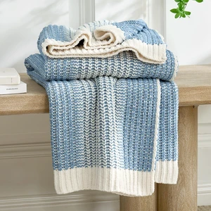 Chenille Knit Throw Blanket, Two-Tone Blue 60"x80"
Soft Chunky Knitted Throw, Luxury Two-Tone Design, Modern Farmhouse Style, Oversized Blanket for Couch, Bed, Sofa & Chair Chenille Knit Throw Blanket, Two-Tone Blue 60"x80"
Soft Chunky Knitted Throw, Luxury Two-Tone Design, Modern Farmhouse Style, Oversized Blanket for Couch, Bed, Sofa & Chair