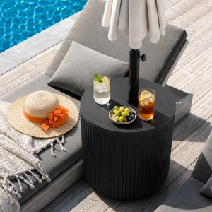Umbrella Table with Hole, Umbrella Stand Table, Black
Adjustable Knob, 1.5Inch Umbrella Hole, All Weather Material Umbrella Table with Hole, Umbrella Stand Table, Black
Adjustable Knob, 1.5Inch Umbrella Hole, All Weather Material