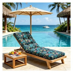 Chaise Lounge Cushions Outdoor, Waterproof Fade Resistant Patio Cushion with Ties for Outdoor Furniture, Pool, Lawn and Beach, 74.4 x 22 x 4.7 Inches Chaise Lounge Cushions Outdoor, Waterproof Fade Resistant Patio Cushion with Ties for Outdoor Furniture, Pool, Lawn and Beach, 74.4 x 22 x 4.7 Inches