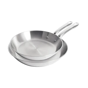 Gourmet Stainless Steel Frying Pan Set, 11 and 12.5 in Skillets Gourmet Stainless Steel Frying Pan Set, 11 and 12.5 in Skillets