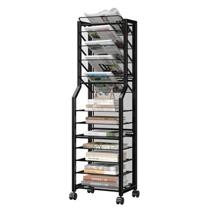 12 Tier Rolling File Cart, Mobile File Cabinet for Office
Rolling Paper Organizer, Standing File Organizer, Office Organization with Sliding Trays, 13.5" L x 9.1" W x 41" H, Black 12 Tier Rolling File Cart, Mobile File Cabinet for Office
Rolling Paper Organizer, Standing File Organizer, Office Organization with Sliding Trays, 13.5" L x 9.1" W x 41" H, Black