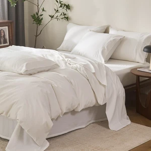 6Pcs Off White Solid Queen Bedding Set 100% Washed Cotton
17" Deep Pocket Fitted Sheet,Flat Sheet,4 Pillowcases,Snug Fit,Durable Stitching,Breathable Fabric,No Insert 6Pcs Off White Solid Queen Bedding Set 100% Washed Cotton
17" Deep Pocket Fitted Sheet,Flat Sheet,4 Pillowcases,Snug Fit,Durable Stitching,Breathable Fabric,No Insert