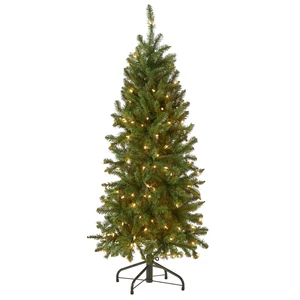 4.5ft Pre-Lit Kingswood Fir Slim Christmas Tree
150 Clear Lights, 330 Tips, Includes Stand, Artificial, Green 4.5ft Pre-Lit Kingswood Fir Slim Christmas Tree
150 Clear Lights, 330 Tips, Includes Stand, Artificial, Green