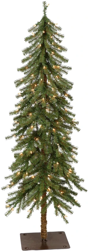 International 5ft Pre-Lit Alpine Artificial Christmas Tree with 150 Clear Lights, 391 Realistic Dense Branch Tips, Easy Setup Artificial Trees with Sturdy Metal Stand International 5ft Pre-Lit Alpine Artificial Christmas Tree with 150 Clear Lights, 391 Realistic Dense Branch Tips, Easy Setup Artificial Trees with Sturdy Metal Stand