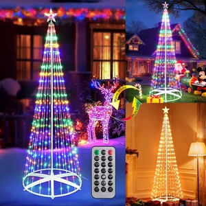 Outdoor Christmas Tree, 6.9FT 298 LED Color Changing Lights
Dimmable with Remote Control & Timer, Waterproof Indoor Outdoor Xmas Tree Light for Christmas Decor, Warm White to Multicolor Outdoor Christmas Tree, 6.9FT 298 LED Color Changing Lights
Dimmable with Remote Control & Timer, Waterproof Indoor Outdoor Xmas Tree Light for Christmas Decor, Warm White to Multicolor